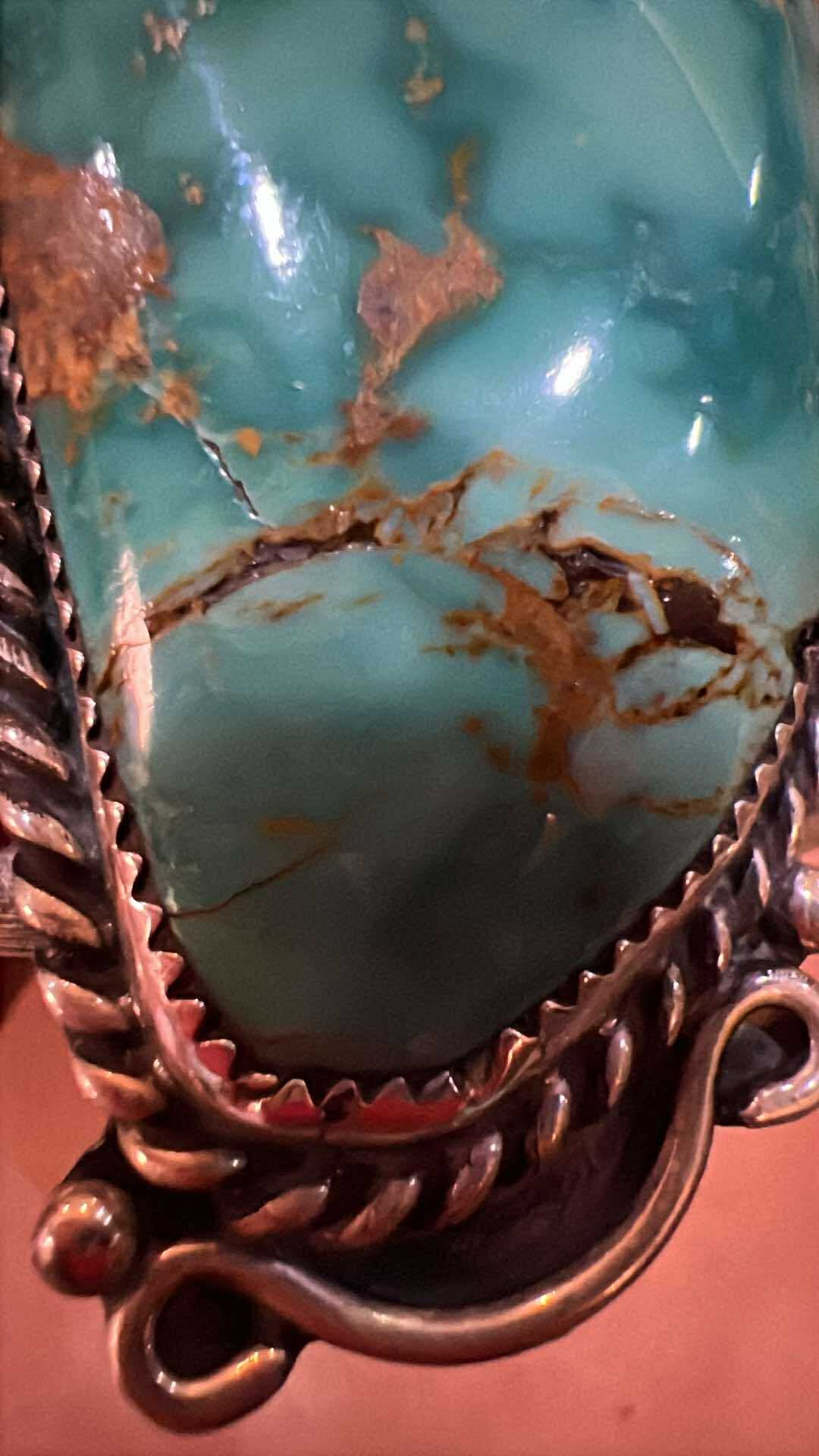 Red Spiny & Turquoise Bracelet