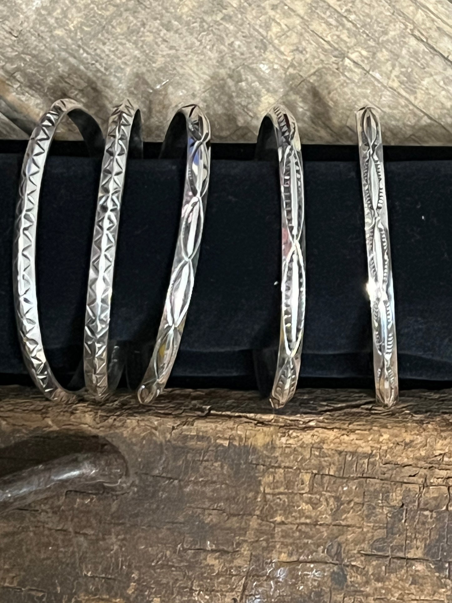 4mm Half Round Stamped Cuff