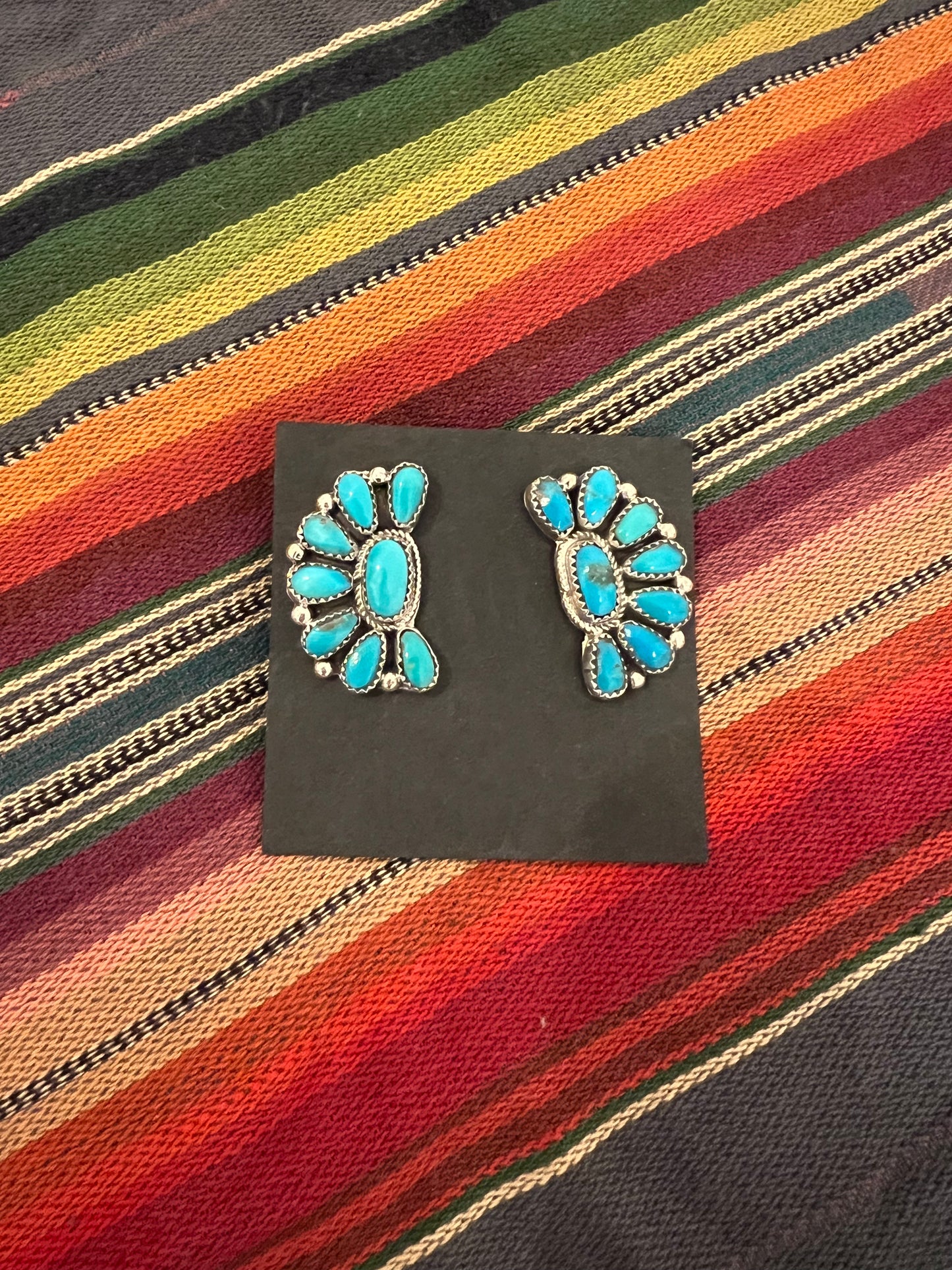 1/2 Cluster Earrings