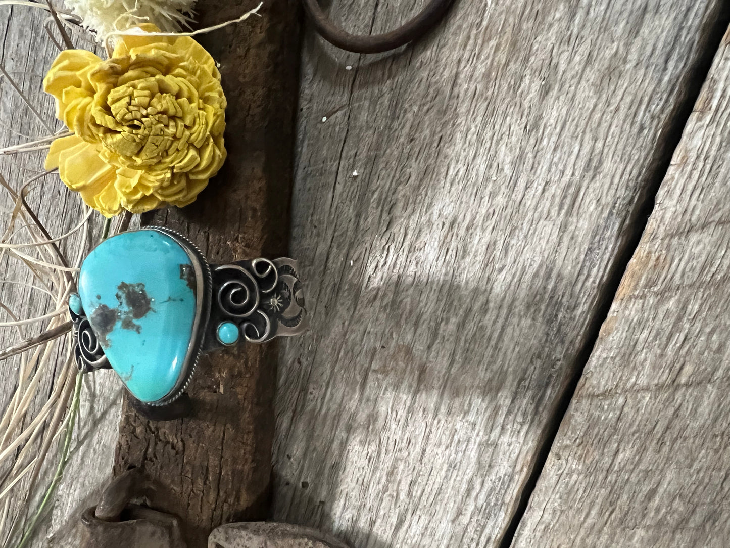 Tear Drop Turquoise Cuff