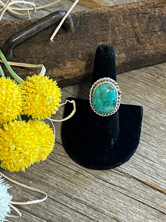 Green Kingman Turquoise Ring