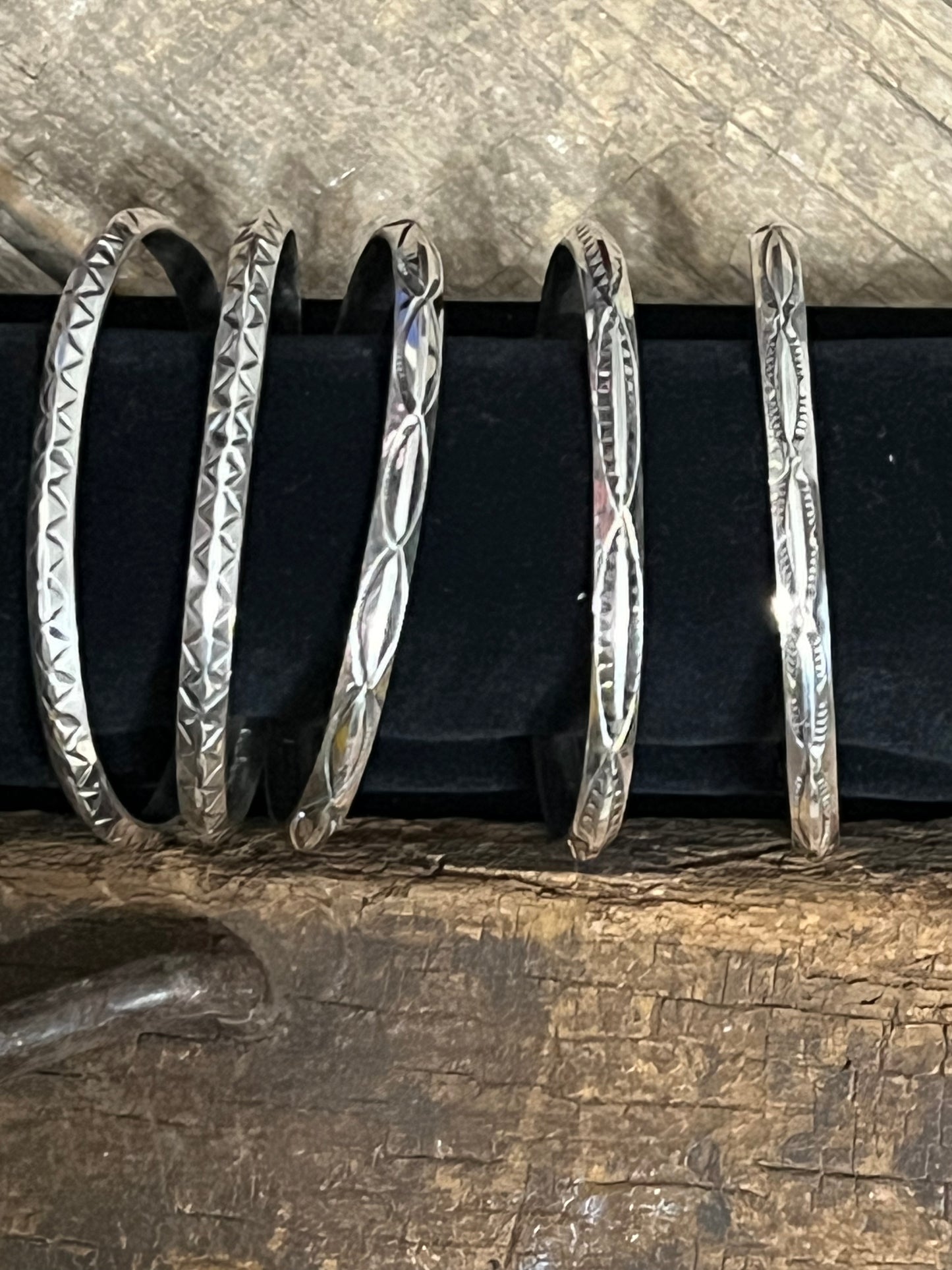 4mm Half Round Stamped Cuff