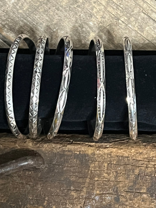 4mm Half Round Stamped Cuff