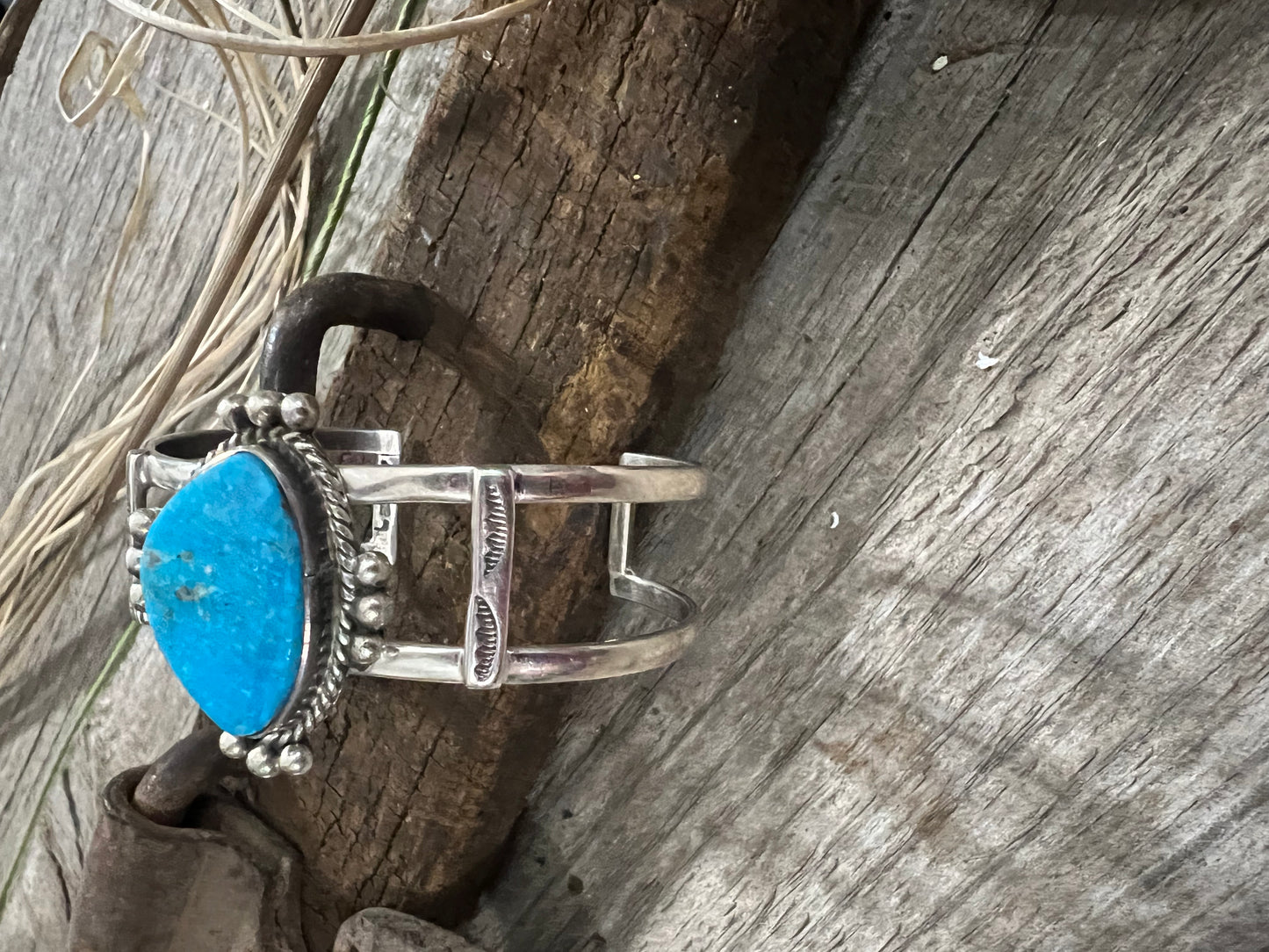 Single Stone Turquoise Cuff