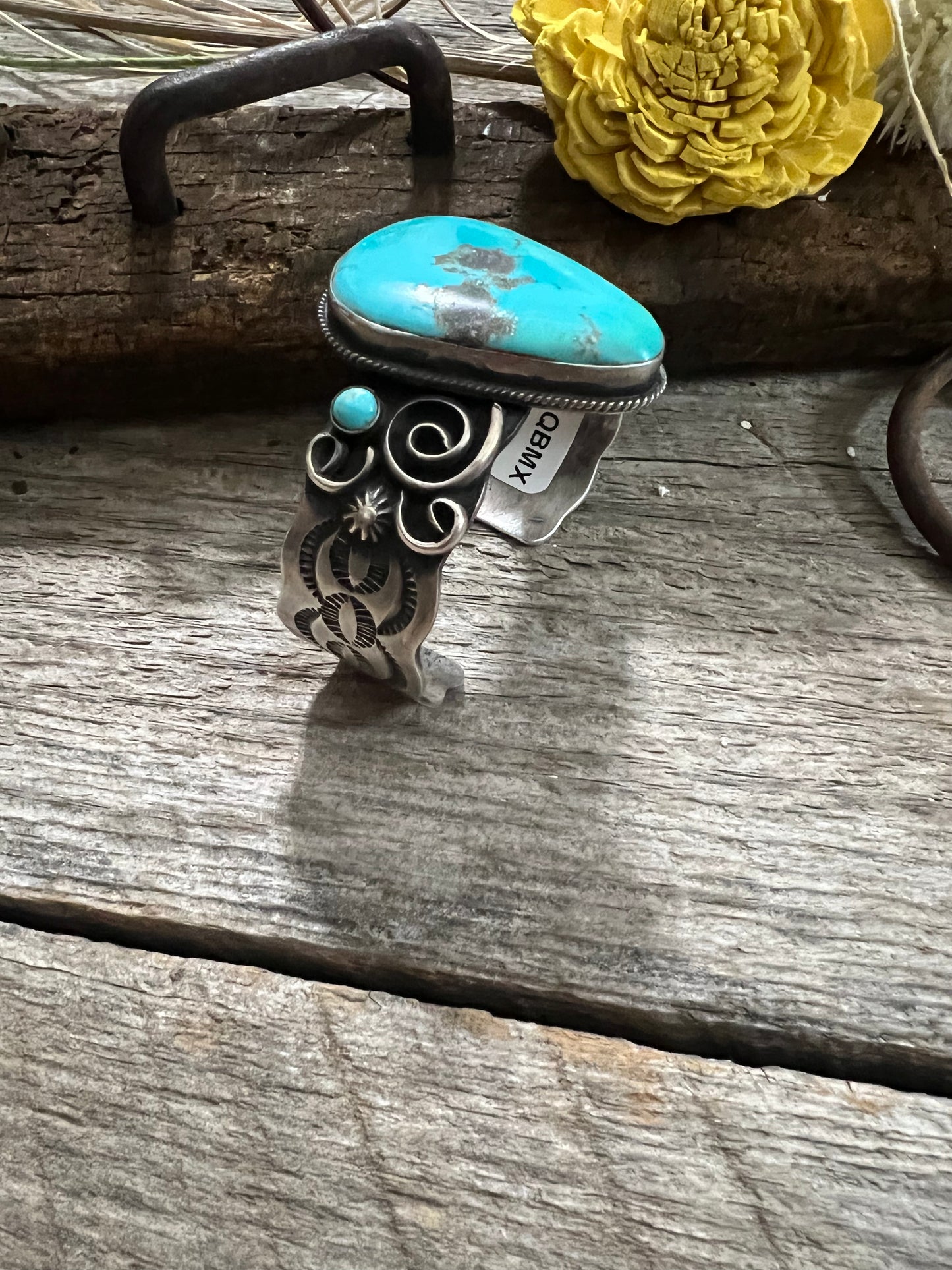 Tear Drop Turquoise Cuff