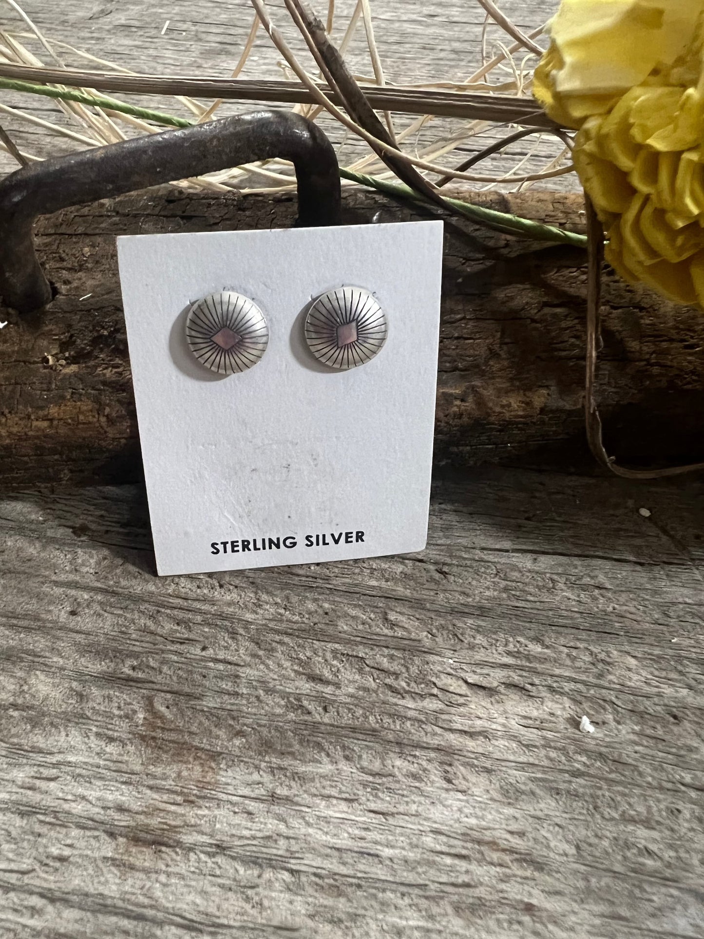 Small Stud Silver Earrings