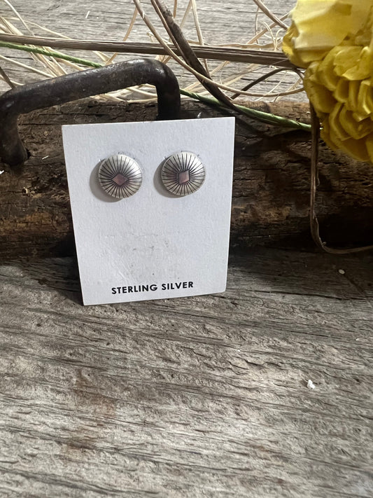 Small Stud Silver Earrings