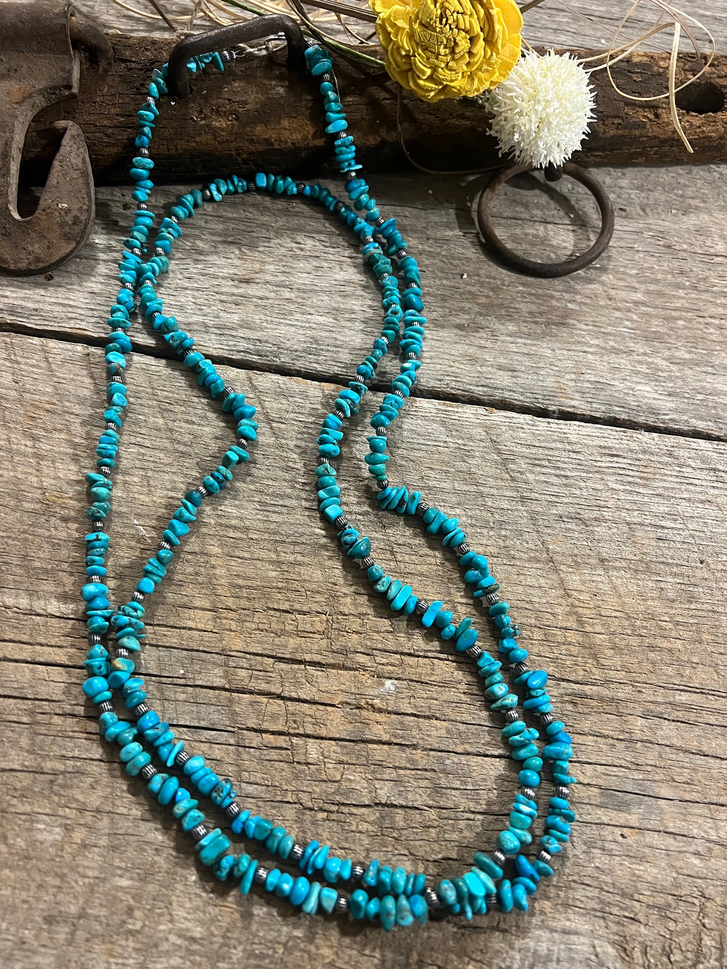 Turquoise Chip Necklace