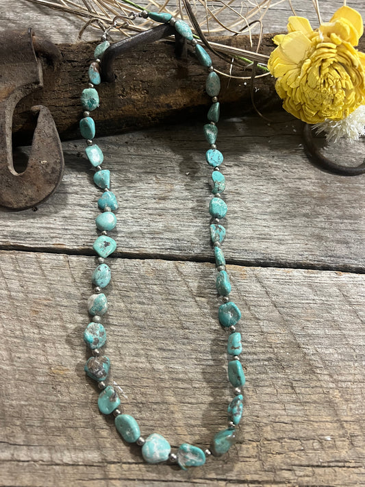 Turquoise Chip Necklace #2