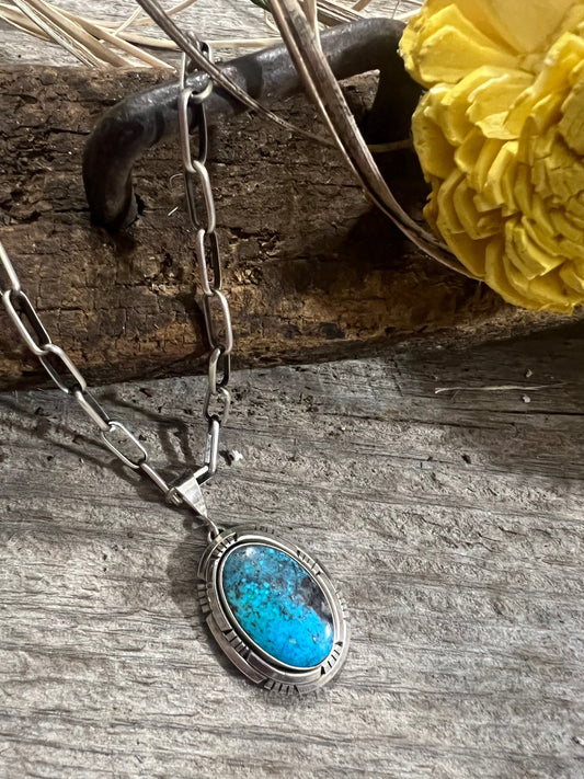 Kingman Turquoise Pendant